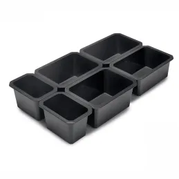 Organizator za kopalniški predal TIDY XL – 6 škatel / antracit
