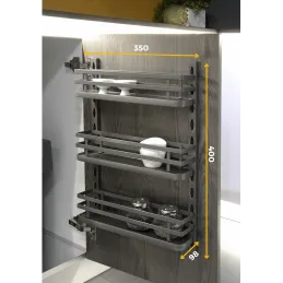 Viseče košare za vrata TITAN / antracit