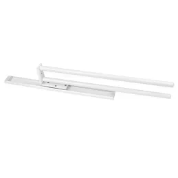 Izvlečni obešalnik za brisače z 2 nosilcema ARNOLD 440 mm / Bela mat**ina**