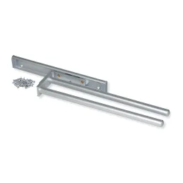 Izvlečni obešalnik za kuhinjske krpe z 2 nosilcema ARNOLD 310 mm / Aluminij