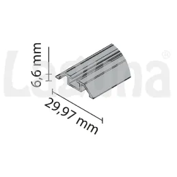 Spodnja enotirna letev RAMA SINGLE NEO 8856 / aluminij