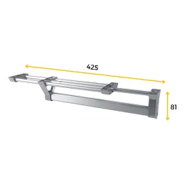 Izvlečni obešalnik 350 mm ELEMENT / Aluminij