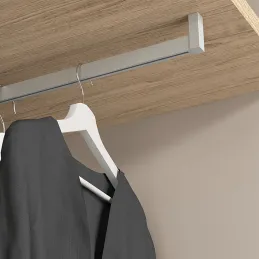 Palica za obešanje s tesnilom LUXE / Aluminij