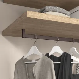 Palica za obešanje z tesnilom LUXE / Temno rjava
