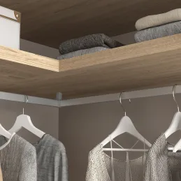 Kotno držalo za obešalno palico LUXE / Aluminij