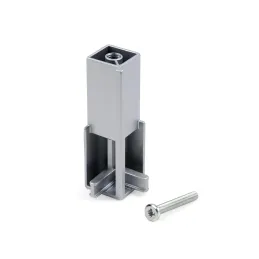 Kotno držalo za obešalno palico LUXE / Aluminij