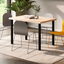 Komplet 4 namiznih nog ORION / Mat črna