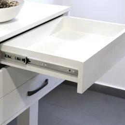 Kroglični izvlek z blaženjem in odpiranjem brez ročajev, 45 mm LUX