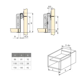Kovinski predal ULTRABOX 86 mm / Srebrna
