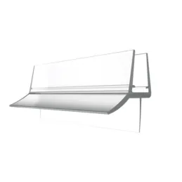 Spodnji tesnilni profil za vrata tuš kabine 2500 mm / prozoren