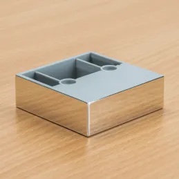 Plastična nogica 20 mm 60x60 / Sijajni krom