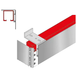 Pokrivna letvica za tirnice K-075 / Aluminij
