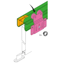 Zgornje dvojno vodilo K-050