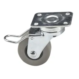 Kolesce za pohištvo LIBRA 40 mm z zavoro / Siva