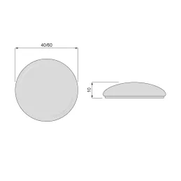 Samolepilni vratni omejevalnik INTRO / Bela matirana