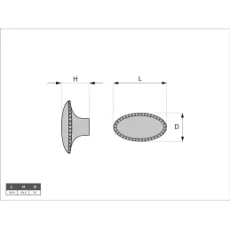 Ročaj – gumb BANKOK / Starinska medenina