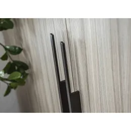 Garderobni ročaj MERCUR 1100 mm / črna brušena