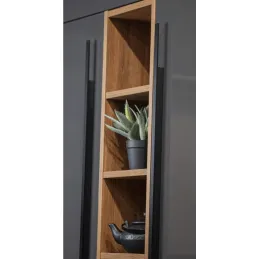 Garderobni ročaj MERCUR 1100 mm / črna brušena