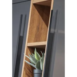 Garderobni ročaj MERCUR 1100 mm / črna brušena