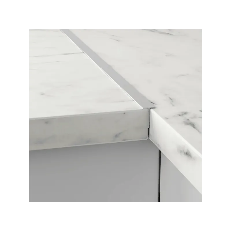 Kotna spojna letev za ravni rob za ploščo 38 mm / Aluminij