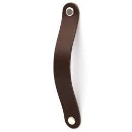 Usnjen ročaj DOLCE OVAL / Temno rjava