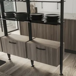Komplet ročajev za omarico za modularni garderobni sistem ZERO / Mat črna