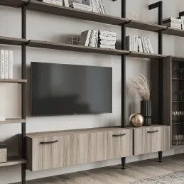 Komplet ročajev za omarico za modularni garderobni sistem ZERO / Mat črna