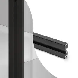 Pokončni nosilec za modularni garderobni sistem ZERO / Črna matirana