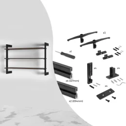 Modularni regalni sistem ZERO 900 mm / Mat črna