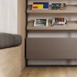 Komplet nosilcev za leseno nagibno polico za modularni garderobni sistem ZERO / Bežna