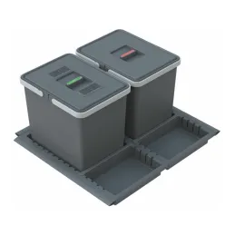 Koš za odpadke za predal METROPOLIS 600 mm / Temno siva