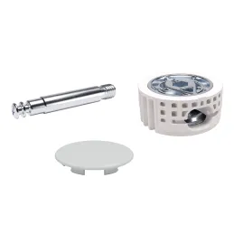 Komplet spojnega okovja za posteljo SPIRAL LOCK / Bela