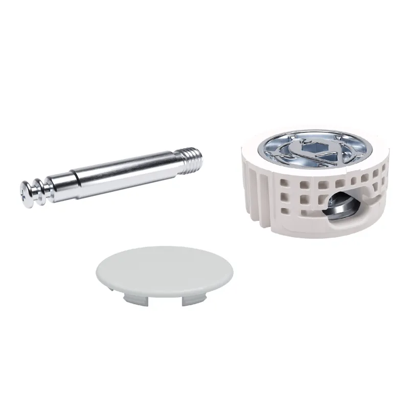 Komplet spojnega okovja za posteljo SPIRAL LOCK / Bela