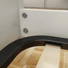 Komplet spojnega okovja za posteljo SPIRAL LOCK / Bela