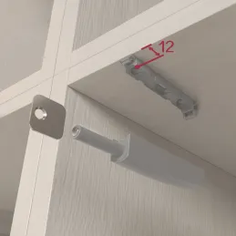Bat za odpiranje vratc brez ročajev LITE / Antracit
