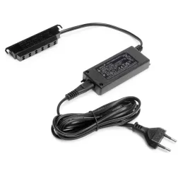LED transformator (omrežni adapter) 12 V z vgrajenimi priključki / črn