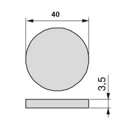 Samolepilna protizdrsna podloga Črna 40 mm / 3 × 12 kosov