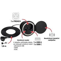 Zamenljiv modul za vtičnico LUPO – RJ45