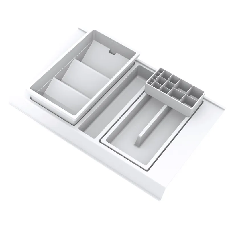 Organizator za kopalniški predal BEAUTY XL – 450 mm / bel