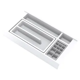 Organizator za kopalniški predal BEAUTY L – 400 mm / bel