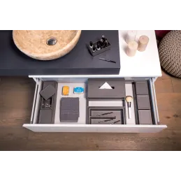 Organizator za kopalniški predal BEAUTY XL – 400 mm / antracit