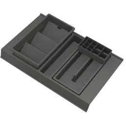 Organizator za kopalniški predal BEAUTY XL – 400 mm / antracit