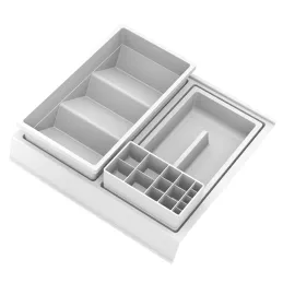 Organizator za kopalniški predal BEAUTY XL – 350 mm / bel