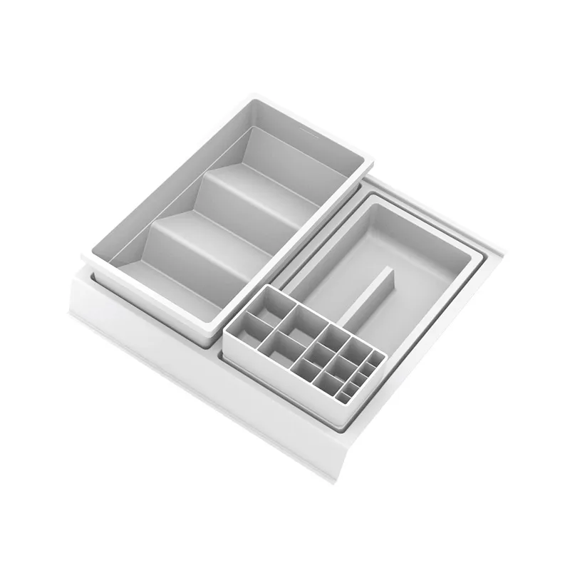 Organizator za kopalniški predal BEAUTY XL – 350 mm / bel