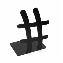 Stojalo za knjige HASTAG 2 / Mat črna