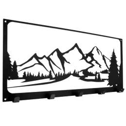 Oblikovalski stenski obešalnik TATRAS / Mat črna