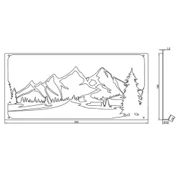 Oblikovalski stenski obešalnik TATRAS / Mat črna