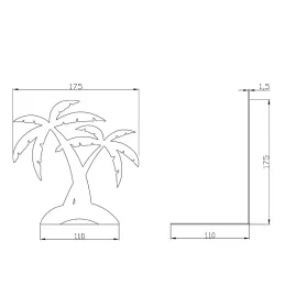 Držalo za knjige PALM / Črna matirana