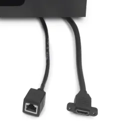 Izvlečna vtičnica ATOMIA 2x230 V + 2xUSB-polnjenje A/C + HDMI + RJ45 / Črna