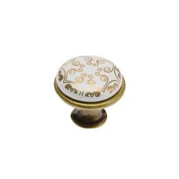 Gumbast ročaj ORIENT / Porcelan z motivom – zlati ornament